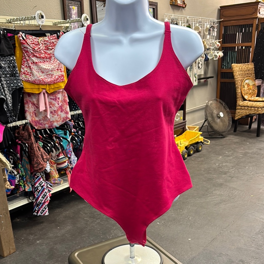 Shinestar Pink Sleeveless Bodysuit